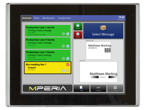 MPERIA Standard Controller - marking and coding automation platform software. MPERIA print controller software and marking system controller.