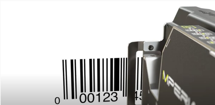 L-Series printhead printing out barcode